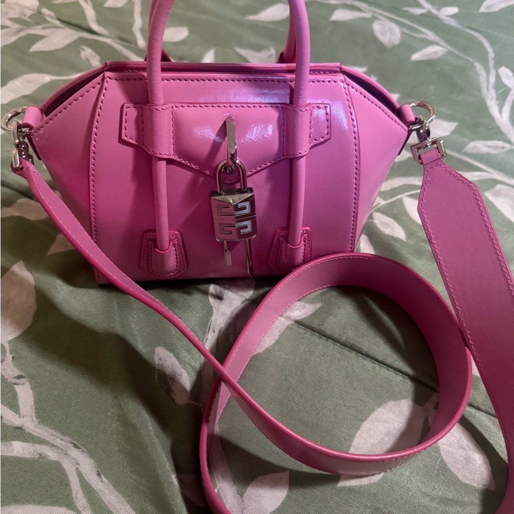 Givenchy Antigona Lock Mini Top Handle Bag in Box Leather NWT